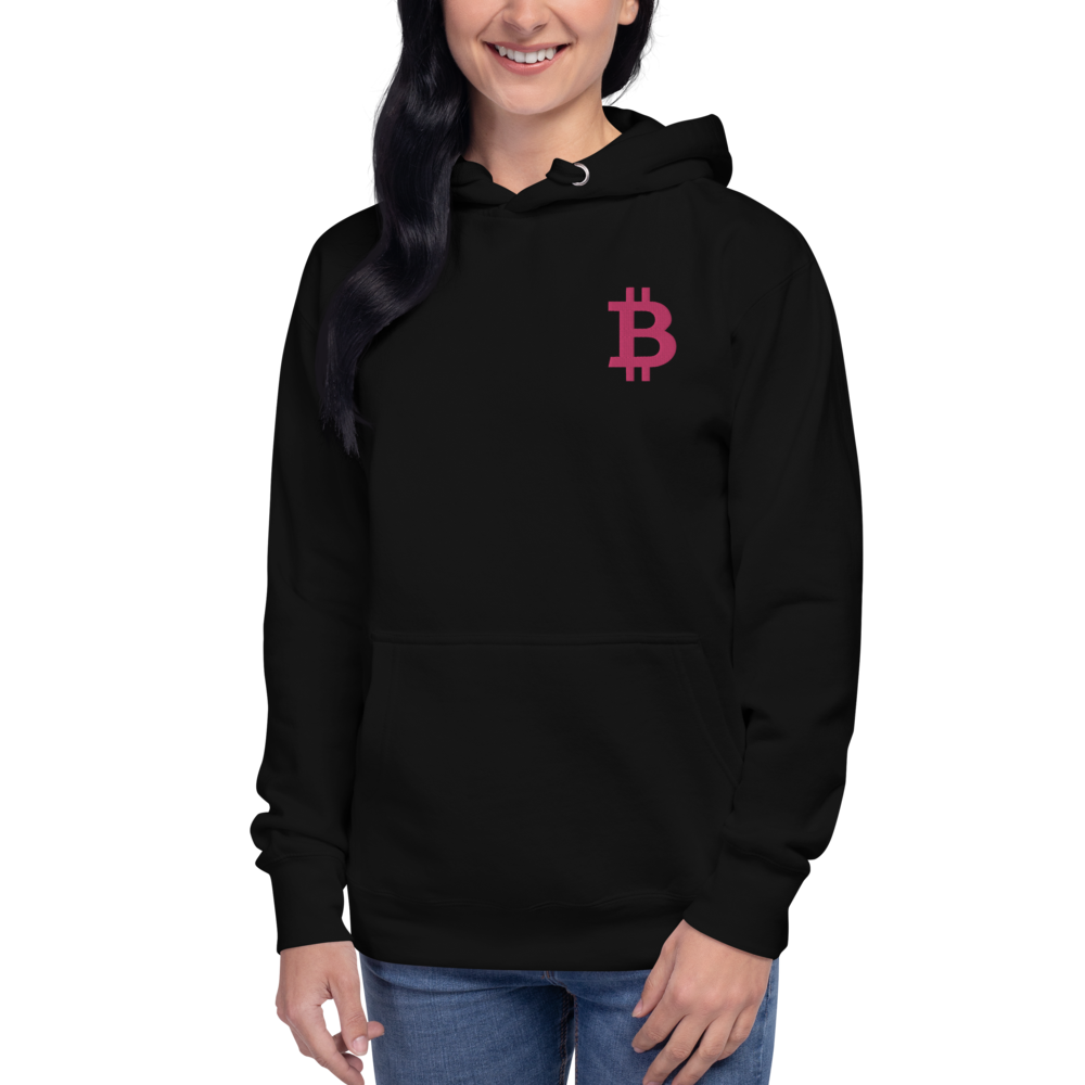 Bitcoin – Women’s Embroidered Pullover Hoodie TCP1607 Black / S Official Crypto  Merch