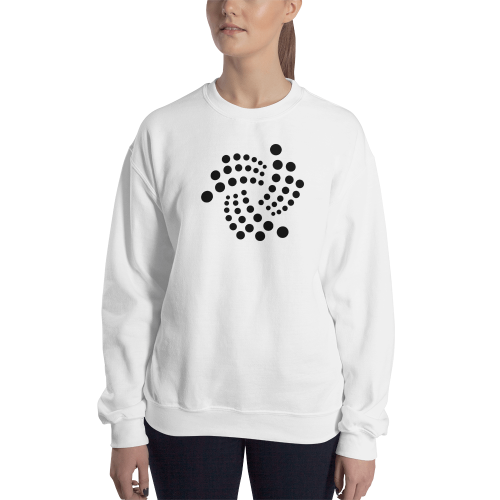 Iota floating – Women’s Crewneck Sweatshirt TCP1607 White / S Official Crypto  Merch