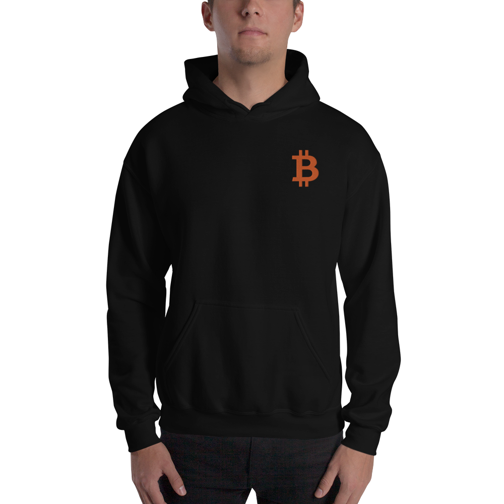 Bitcoin - Men's Embroidered Hoodie TCP1607 White / S Official Crypto  Merch