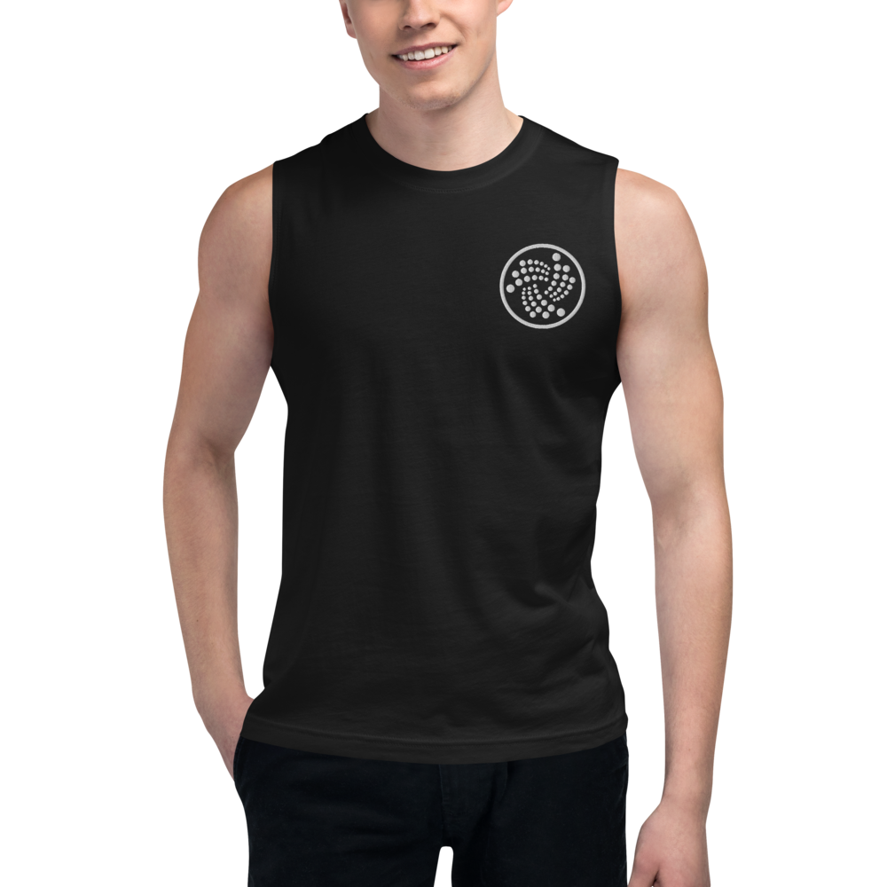 Iota logo – Men’s Embroidered Muscle Shirt TCP1607 Navy / S Official Crypto  Merch
