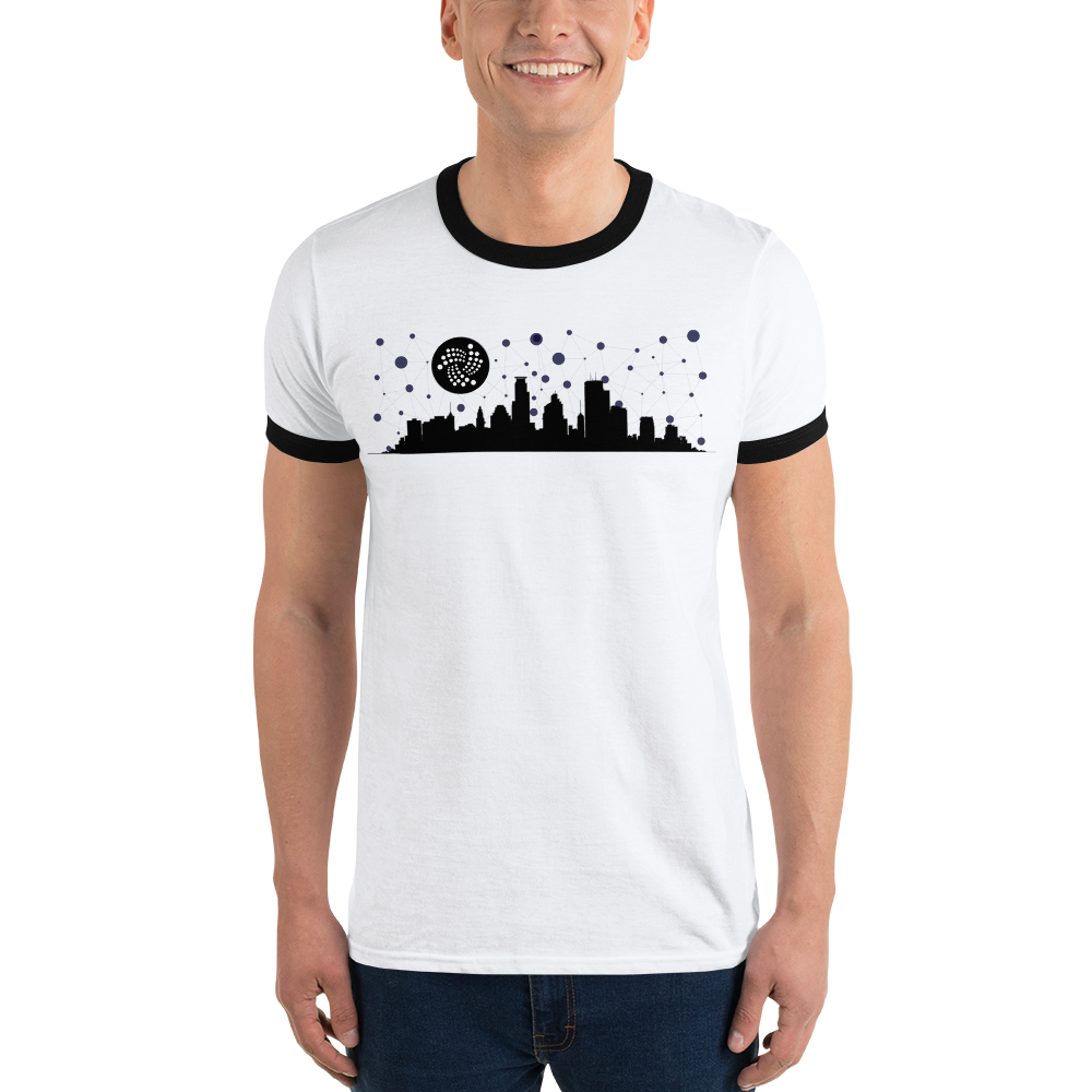 Iota city - Men's Ringer T-Shirt TCP1607 White/Black / S Official Crypto  Merch