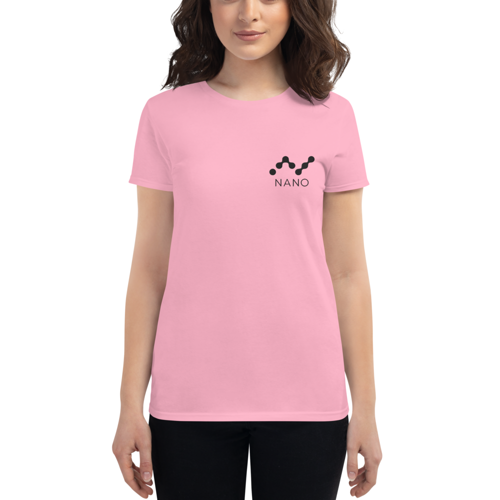 Nano – Women's Embroidered Short Sleeve T-Shirt TCP1607 White / S Official Crypto  Merch