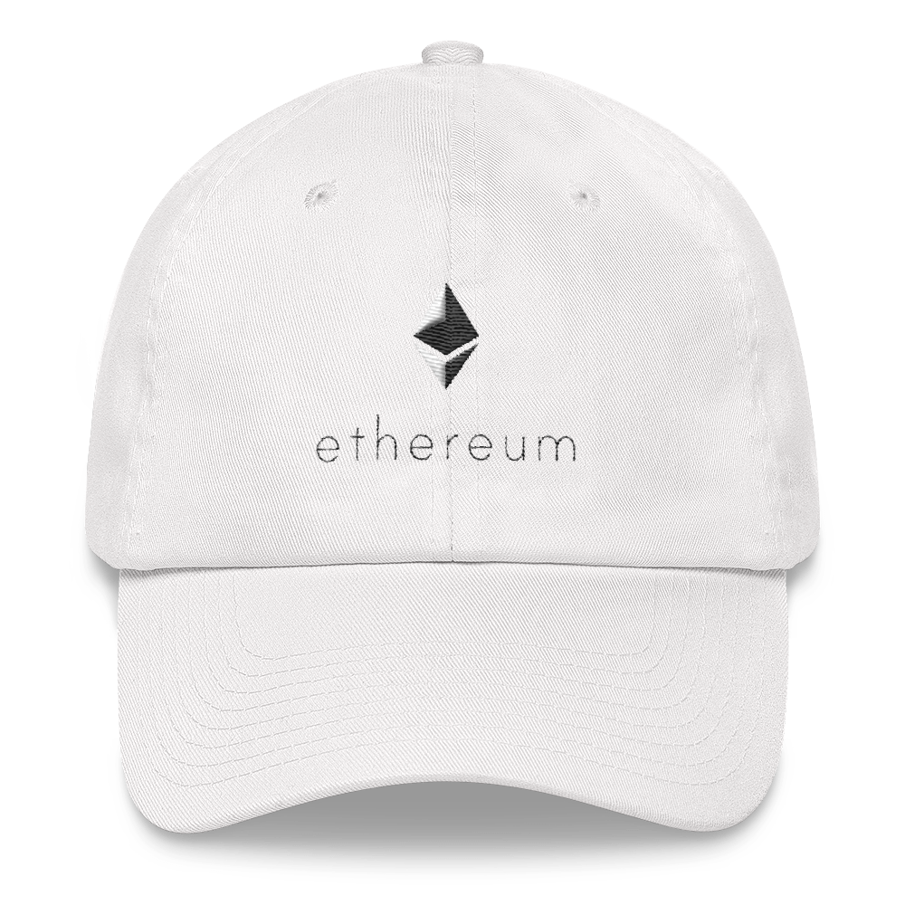 Ethereum logo - Baseball Cap TCP1607 White Official Crypto  Merch