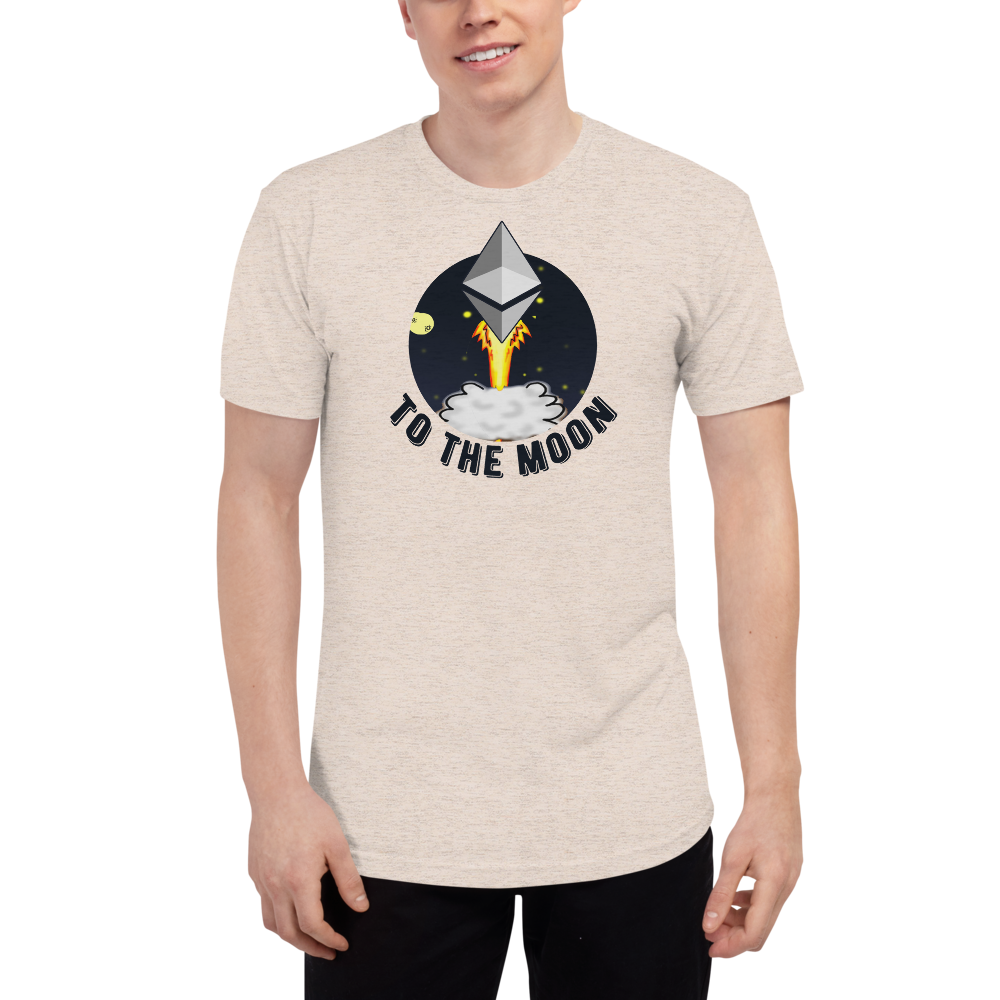 Ethereum to the moon - Men's Track Shirt TCP1607 Athletic Grey / S Official Crypto  Merch