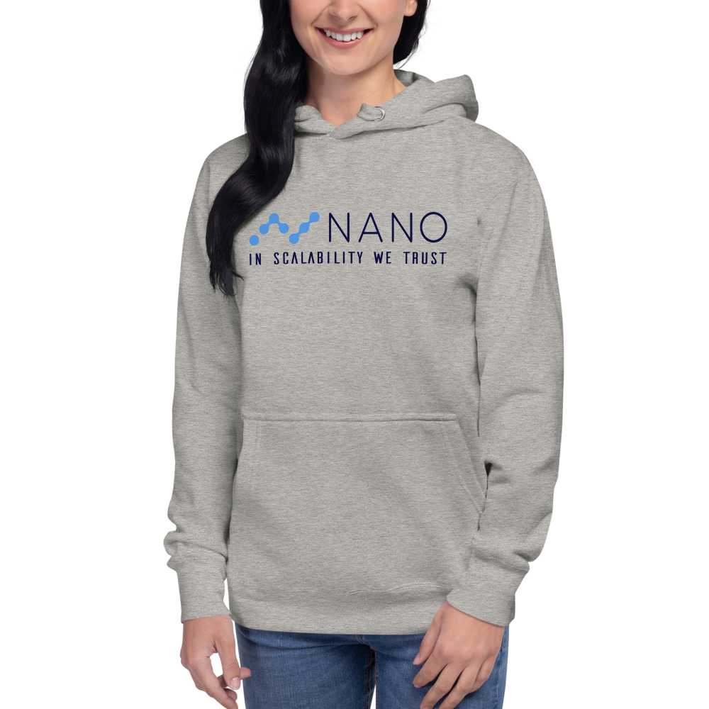 Nano, in scalability we trust – Women’s Pullover Hoodie TCP1607 Carbon Grey / S Official Crypto  Merch