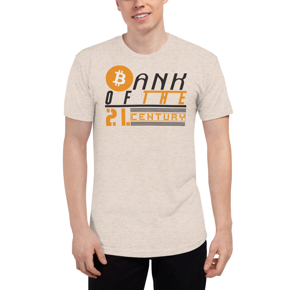 Bank of the 21.century (Bitcoin) - Men's Track Shirt TCP1607 Athletic Grey / S Official Crypto  Merch
