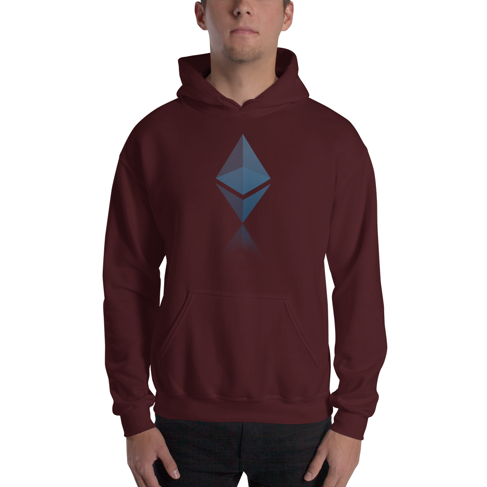 Ethereum reflection design - Men’s Hoodie TCP1607 White / S Official Crypto  Merch