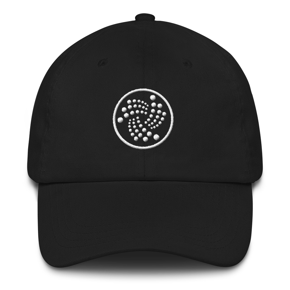 Logo Iota - Mũ bóng chày TCP1607 Hàng hóa tiền điện tử chính thức màu đen