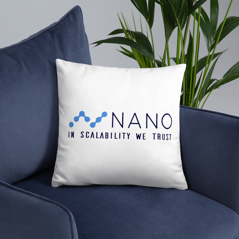 Nano in scalability we trust - Pillow TCP1607 Default Title Official Crypto  Merch