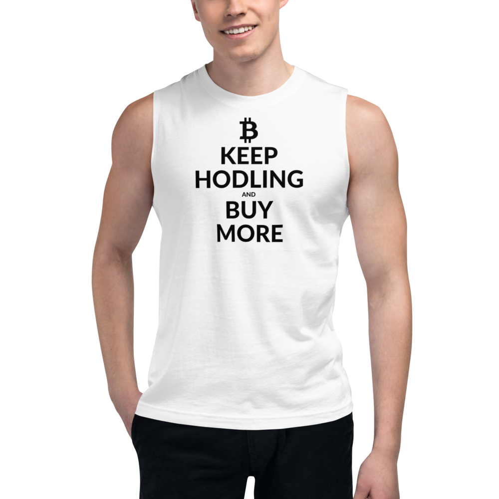 Keep hodling (Bitcoin) - Áo sơ mi nam cơ bắp TCP1607 Athletic Heather / S Official Crypto Merch