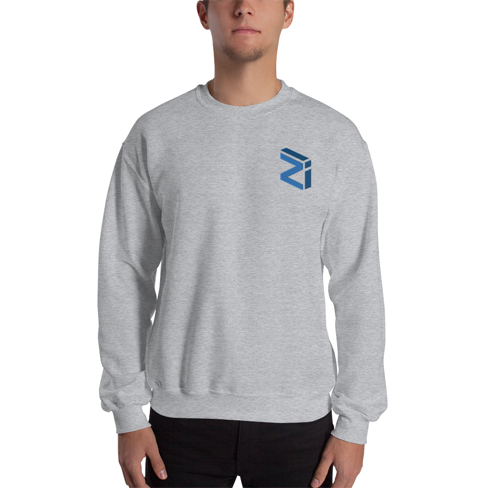 Zilliqa – Men’s Embroidered Crewneck Sweatshirt TCP1607 White / S Official Crypto  Merch