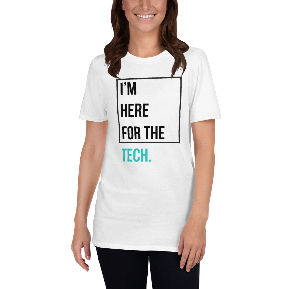 I'm here for the tech (Zilliqa) – Women’s T-Shirt TCP1607 White / S Official Crypto  Merch