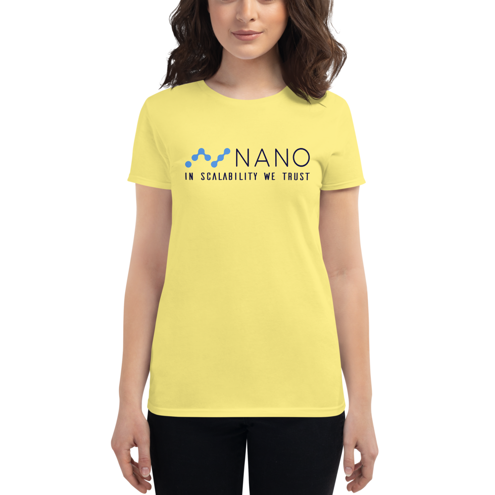 Nano, in scalability we trust – Women's Short Sleeve T-Shirt TCP1607 White / S Official Crypto  Merch
