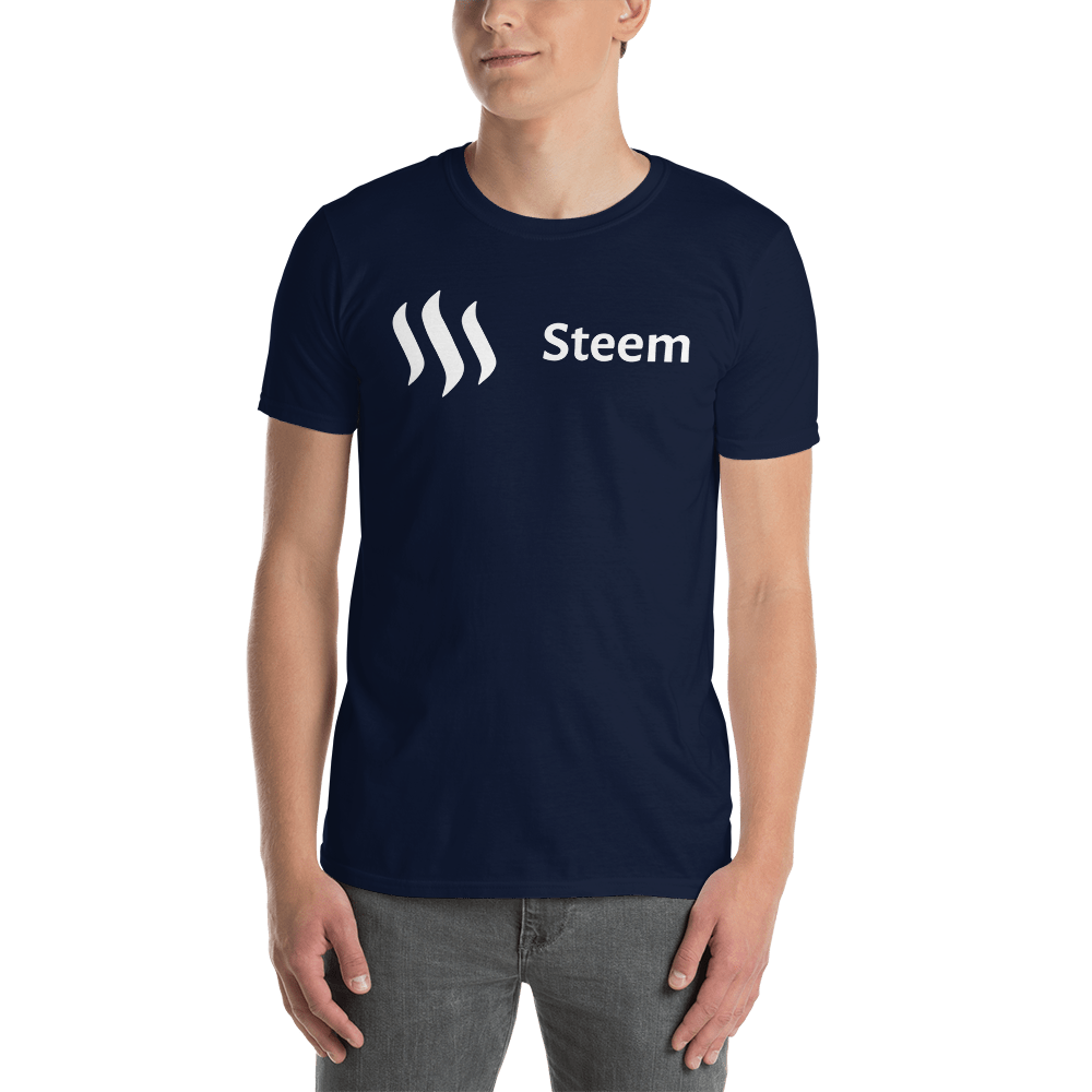 Steem white - Men's T-Shirt TCP1607 Black / S Official Crypto  Merch