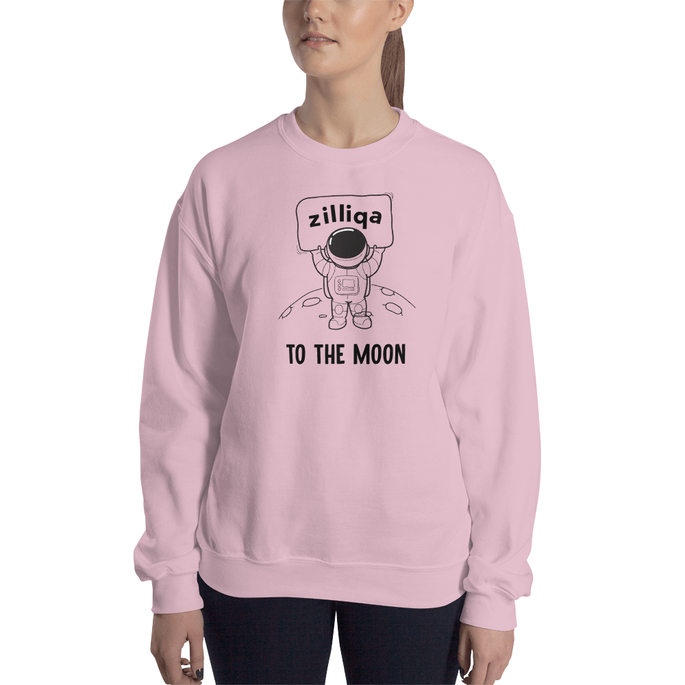 Zilliqa to the moon – Women’s Crewneck Sweatshirt TCP1607 White / S Official Crypto  Merch
