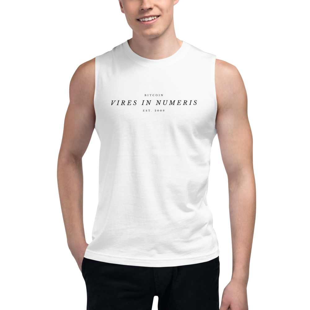 Vires in numeris (Bitcoin) – Men’s Muscle Shirt TCP1607 Athletic Heather / S Official Crypto  Merch