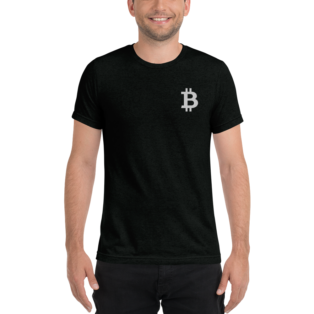 Bitcoin - Men's Embroidered Tri-Blend T-Shirt TCP1607 Emerald Triblend / S Official Crypto  Merch