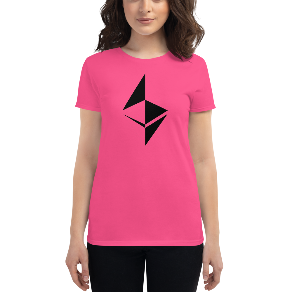 Ethereum surface design - Women's Short Sleeve T-Shirt TCP1607 White / S Official Crypto  Merch