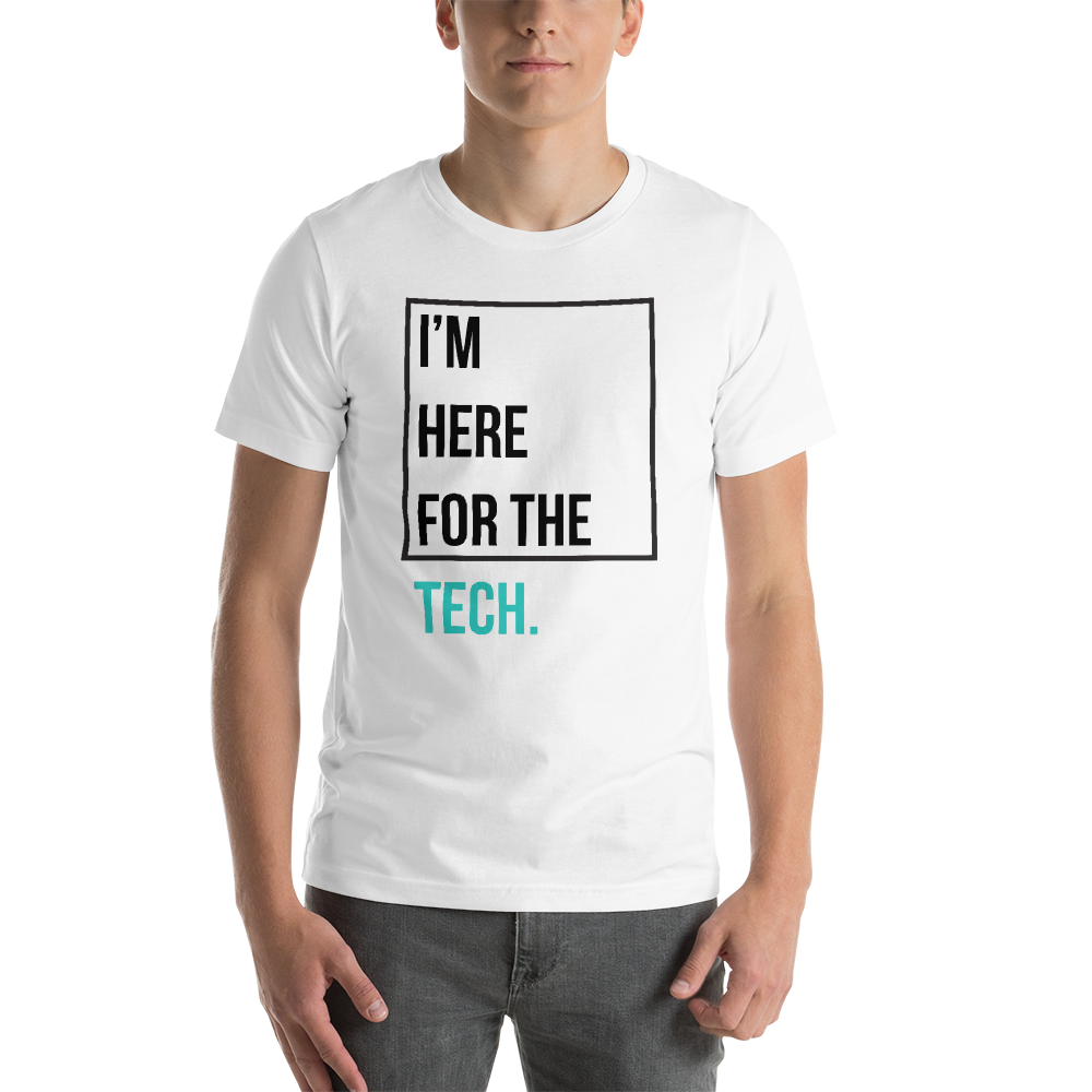 I'm here for the tech (Zilliqa) - Men's Premium T-Shirt TCP1607 White / S Official Crypto  Merch
