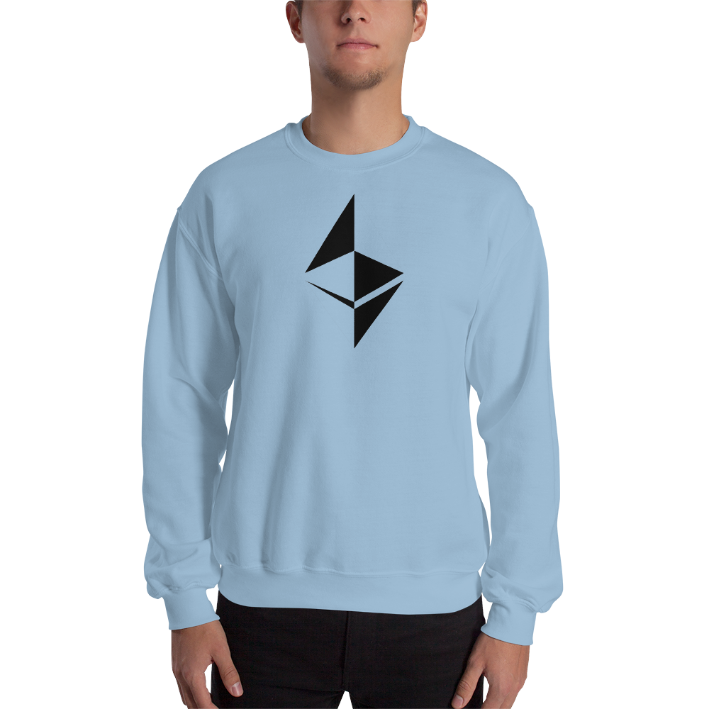 Ethereum surface design - Men’s Crewneck Sweatshirt TCP1607 White / S Official Crypto  Merch