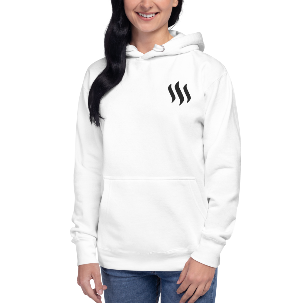 Steem – Women’s Embroidered Pullover Hoodie TCP1607 Carbon Grey / S Official Crypto  Merch