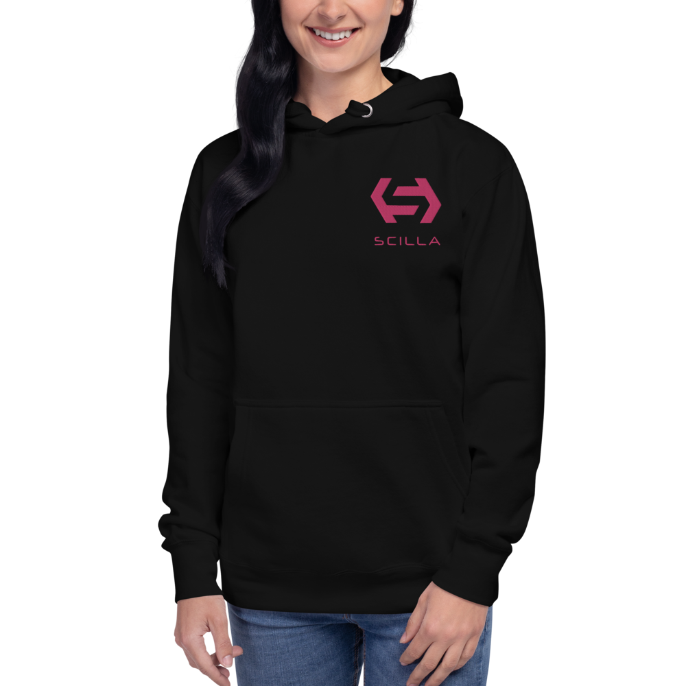 Scilla – Women's Embroidered Pullover Hoodie TCP1607 Black / S Official Crypto  Merch