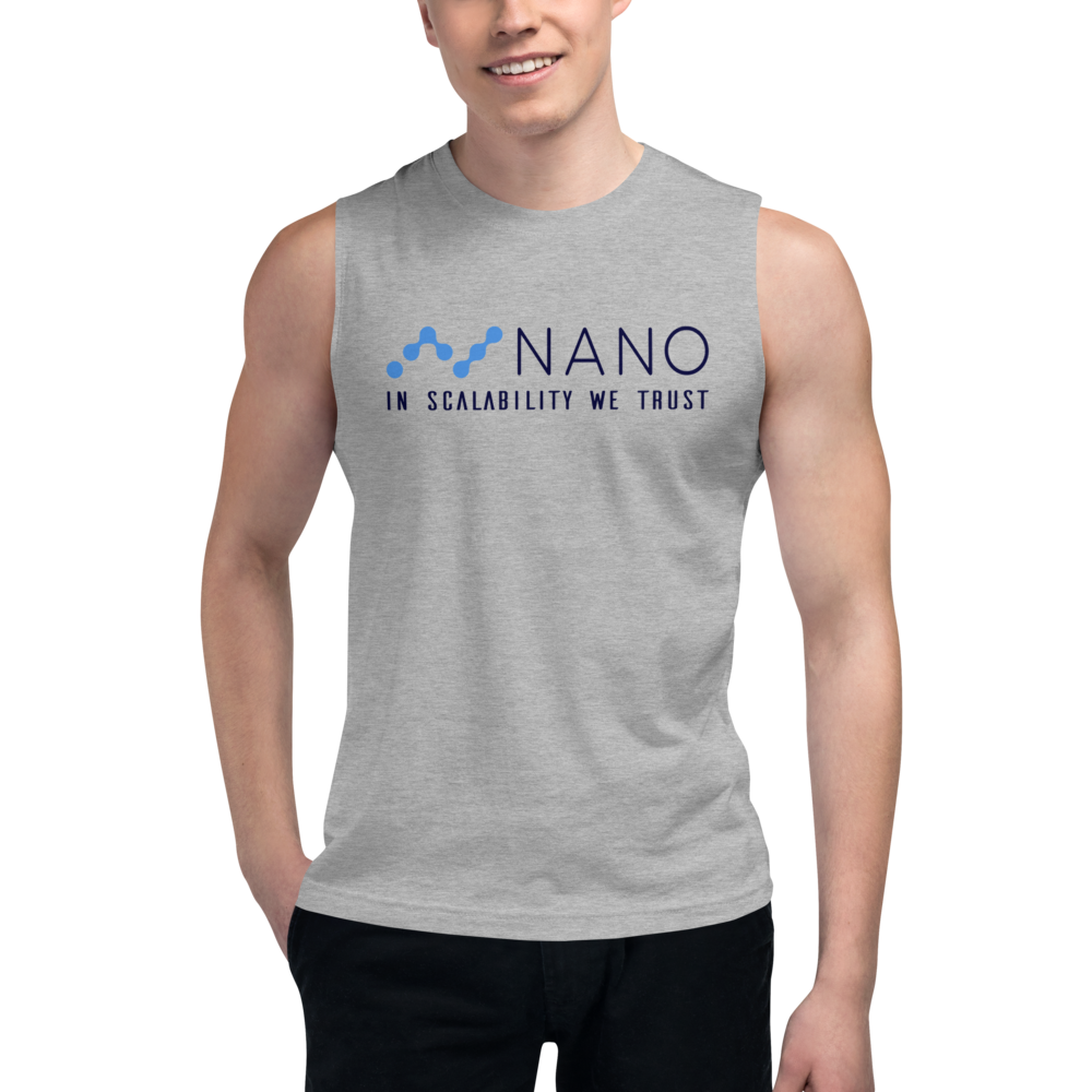 Nano, in scalability we trust – Men's Muscle Shirt TCP1607 Athletic Heather / S Official Crypto  Merch