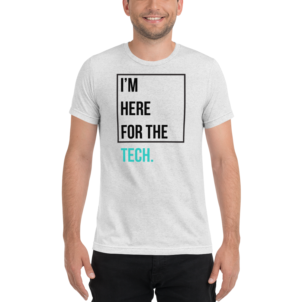 I'm here for the tech (Zilliqa) - Men's Tri-Blend T-Shirt TCP1607 Grey Triblend / S Official Crypto  Merch