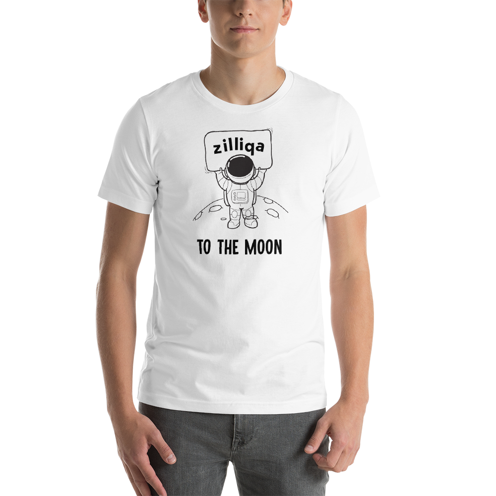 Zilliqa to the moon - Men's Premium T-Shirt TCP1607 White / S Official Crypto  Merch