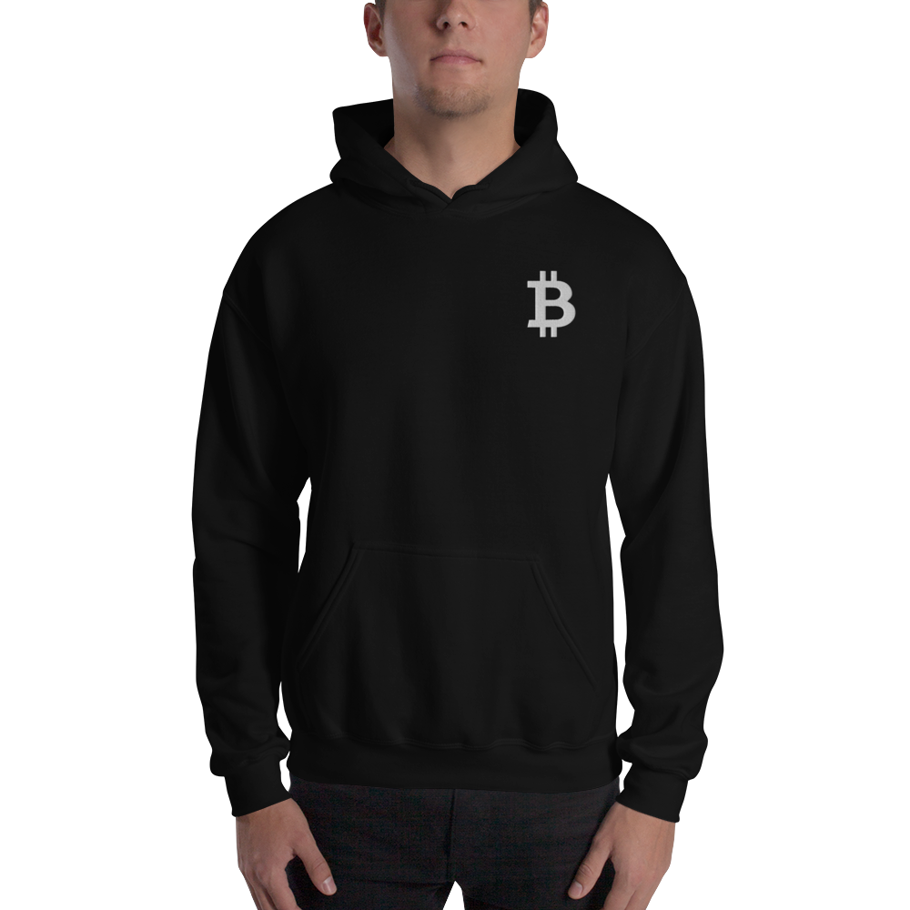 Bitcoin - Men's Embroidered Hoodie TCP1607 Black / S Official Crypto  Merch