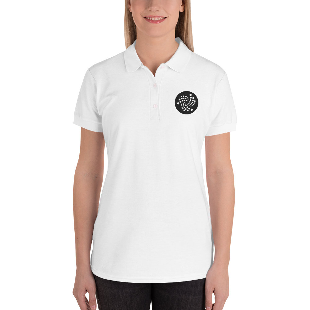 Iota logo - Women's Embroidered Polo Shirt TCP1607 M Official Crypto  Merch