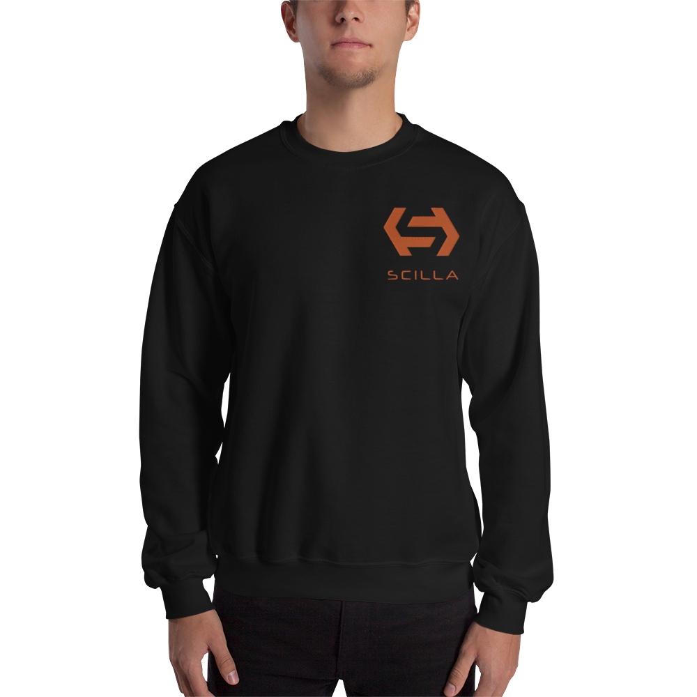 Scilla – Men’s Embroidered Crewneck Sweatshirt TCP1607 White / S Official Crypto  Merch