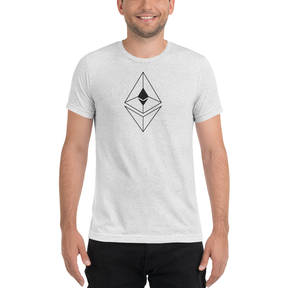 Ethereum line design - Men's Tri-Blend T-Shirt TCP1607 Teal Triblend / S Official Crypto  Merch