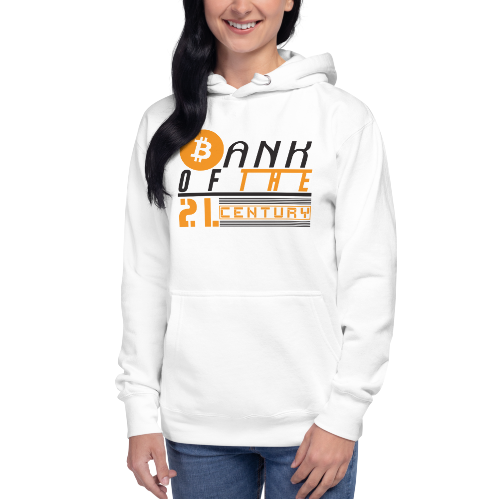 Bank of the 21. century (Bitcoin) – Women’s Pullover Hoodie TCP1607 Carbon Grey / S Official Crypto  Merch