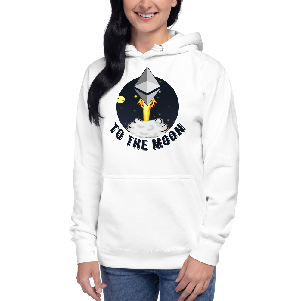 Ethereum to the moon – Women’s Pullover Hoodie TCP1607 Carbon Grey / S Official Crypto  Merch