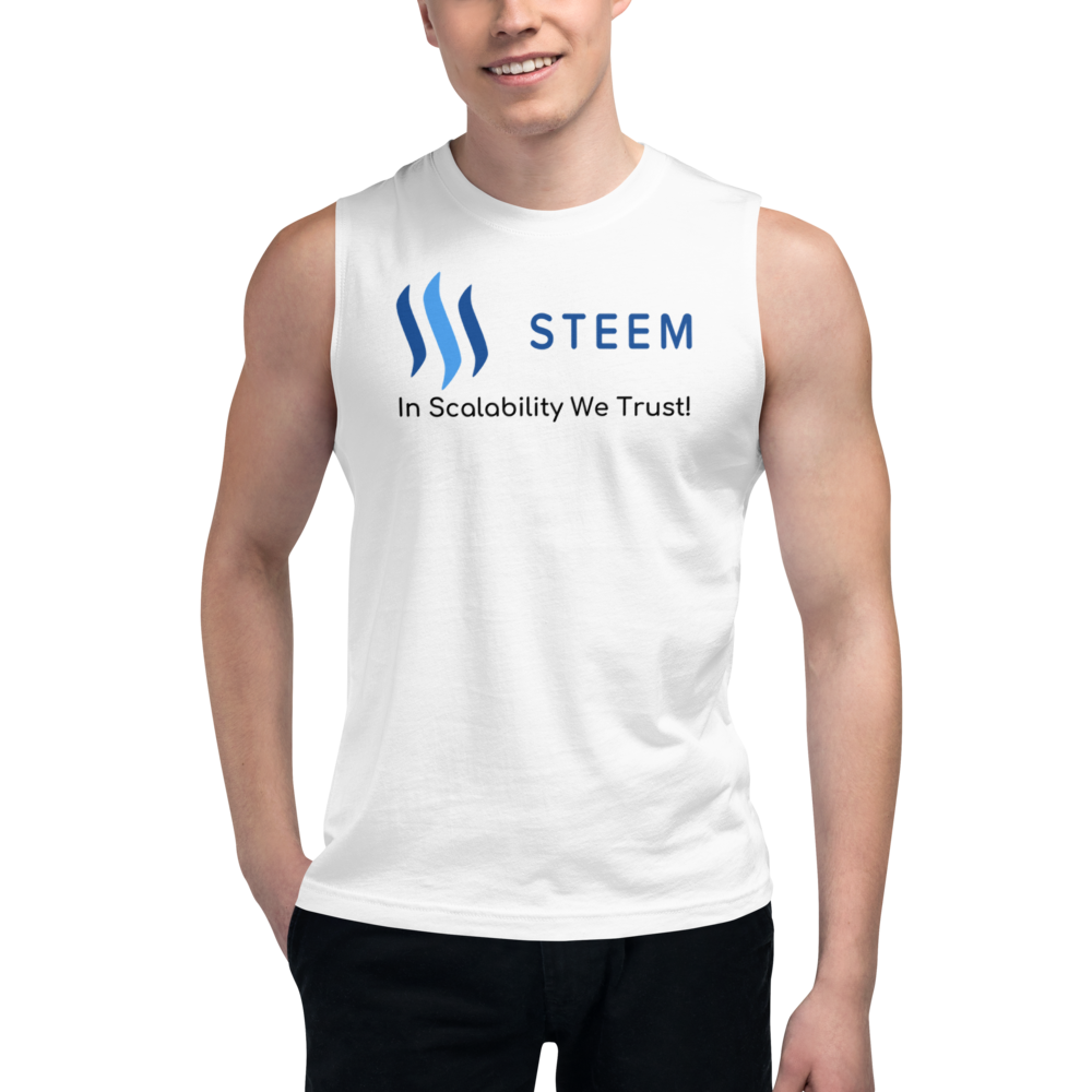In scalability we trust (Steem) – Men's Muscle Shirt TCP1607 Athletic Heather / S Official Crypto  Merch
