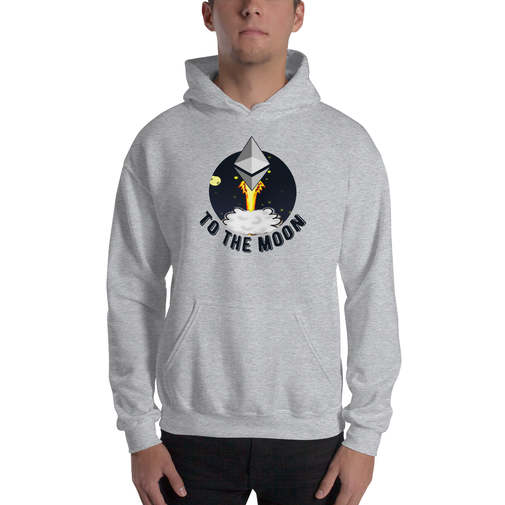 Ethereum to the moon - Men’s Hoodie TCP1607 White / S Official Crypto  Merch
