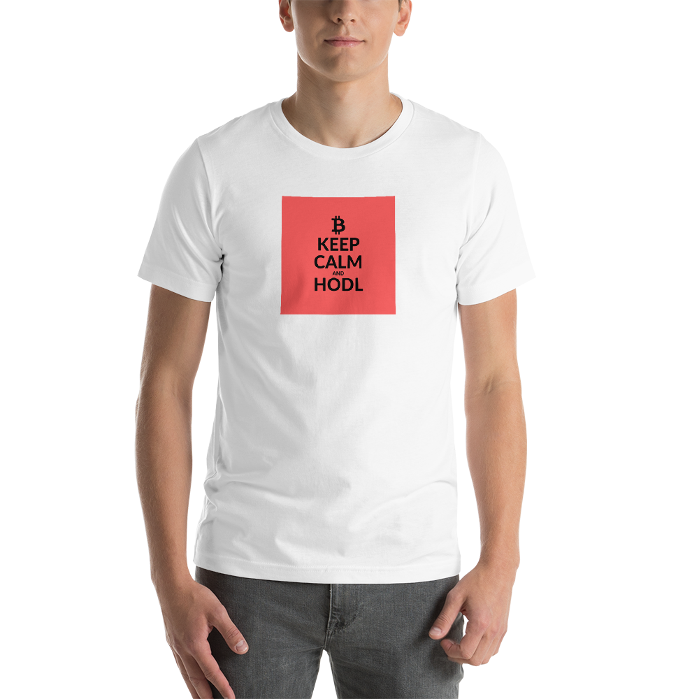 Keep calm (Bitcoin) - Men's Premium T-Shirt TCP1607 White / S Official Crypto  Merch