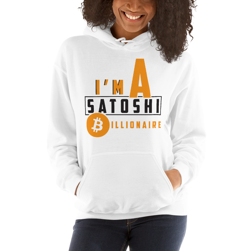 I'm a satoshi billionaire (Bitcoin) – Women’s Hoodie TCP1607 White / S Official Crypto  Merch