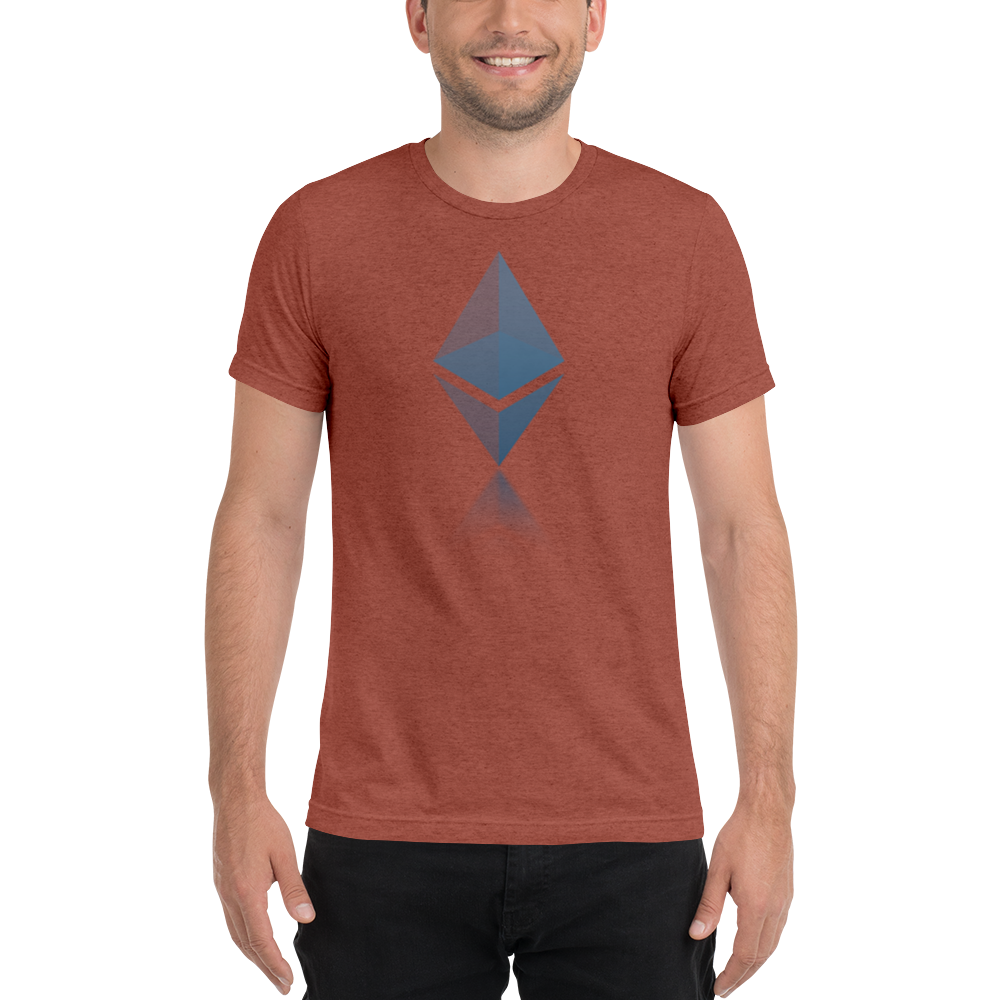 Ethereum reflection design - Men's Tri-Blend T-Shirt TCP1607 Solid Black Triblend / S Official Crypto  Merch