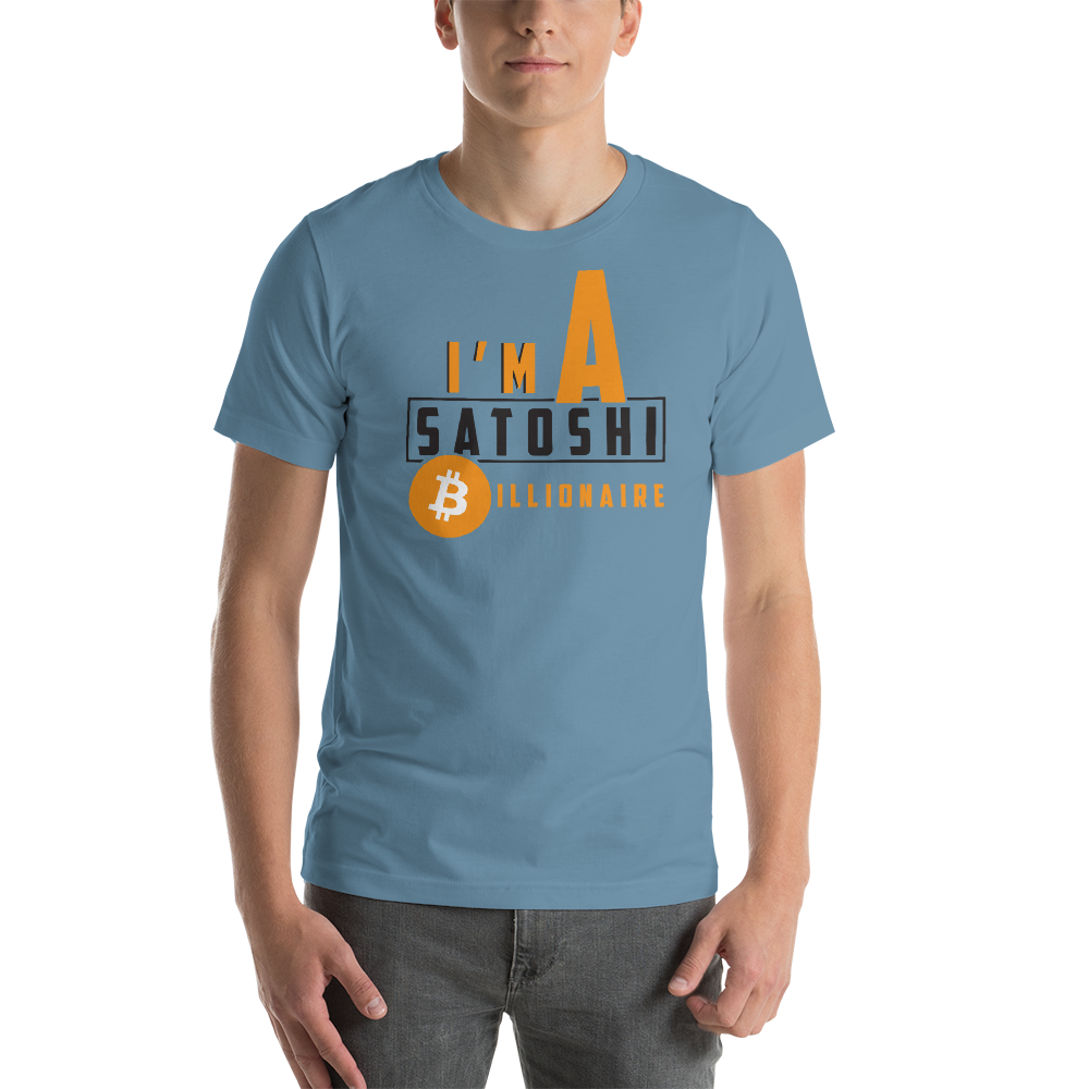 I'm a satoshi billionaire (Bitcoin) - Men's Premium T-Shirt TCP1607 White / S Official Crypto  Merch