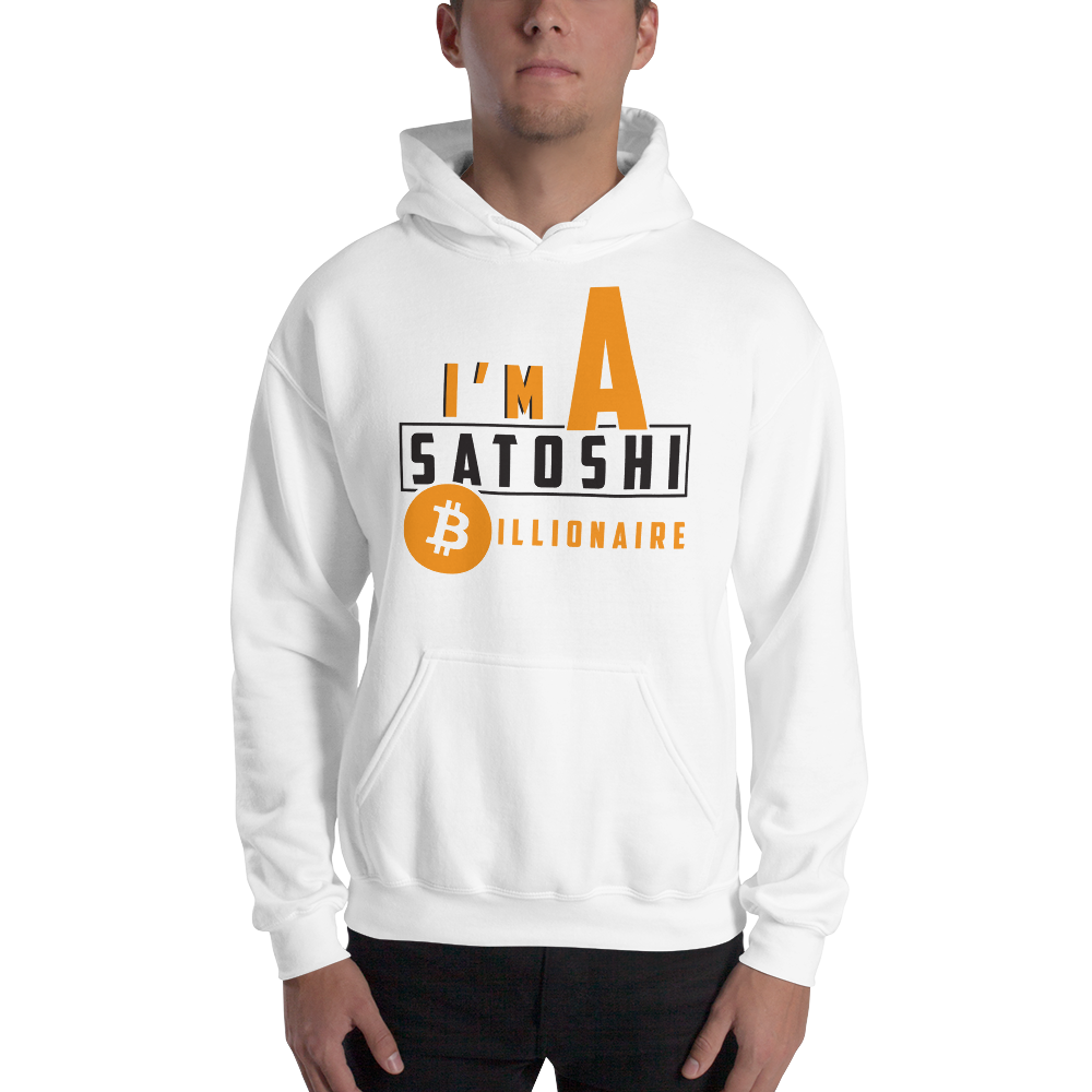 I'm a satoshi billionaire (Bitcoin) - Men’s Hoodie TCP1607 White / S Official Crypto  Merch