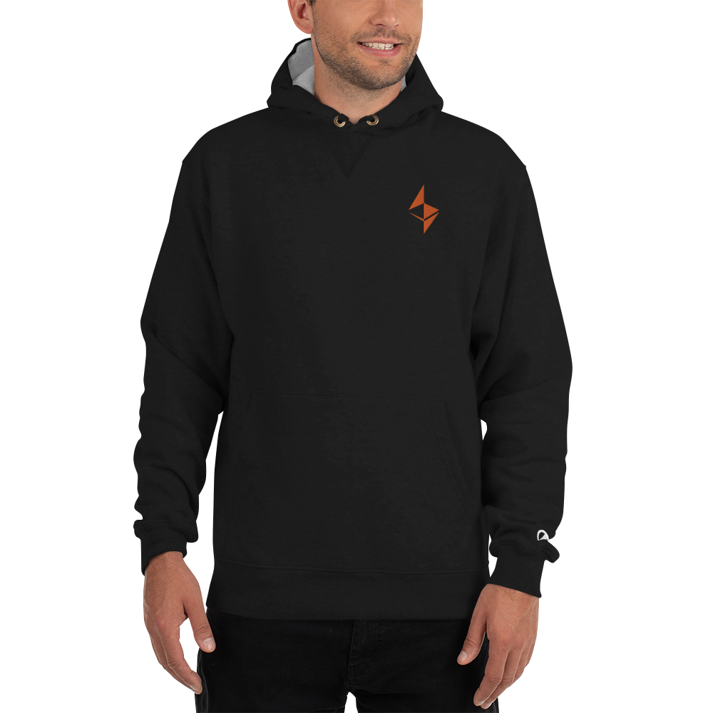 Ethereum surface design - Men’s Embroidered Premium Hoodie TCP1607 Black / S Official Crypto  Merch
