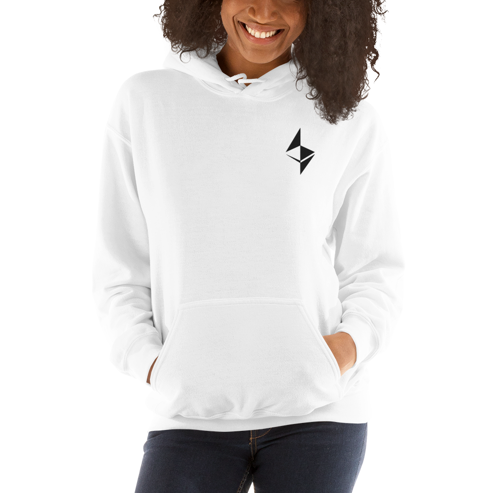 Ethereum surface design – Women’s Embroidered Hoodie TCP1607 White / S Official Crypto  Merch