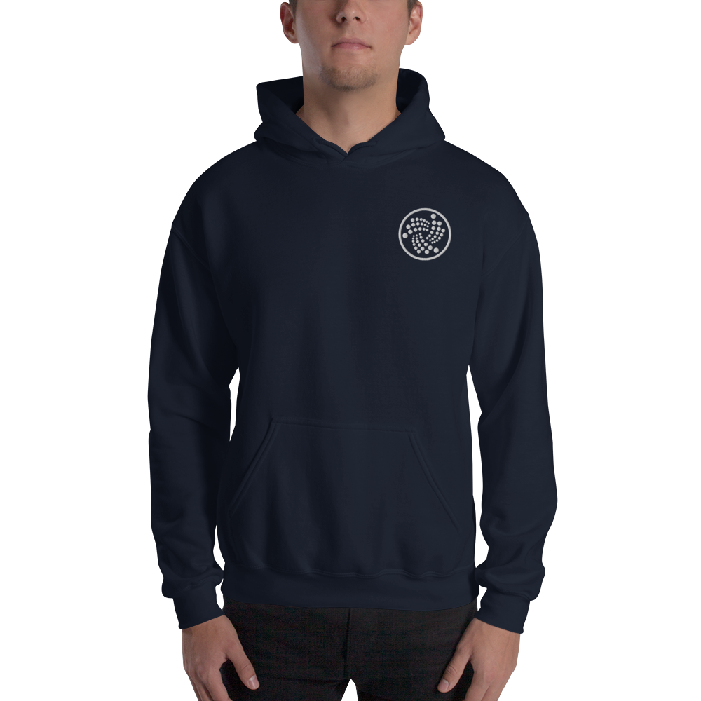 Iota logo – Men’s Embroidered Hoodie TCP1607 Black / S Official Crypto  Merch