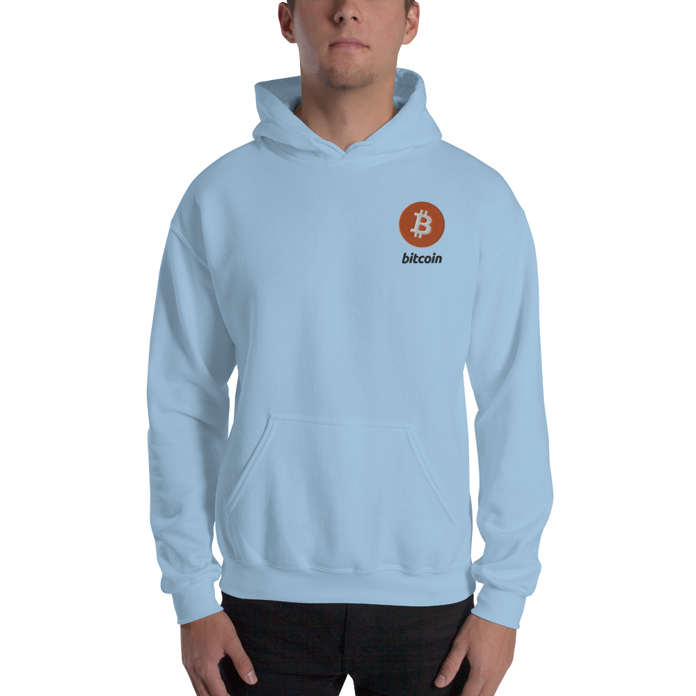 Bitcoin - Men's Embroidered Hoodie TCP1607 White / S Official Crypto  Merch