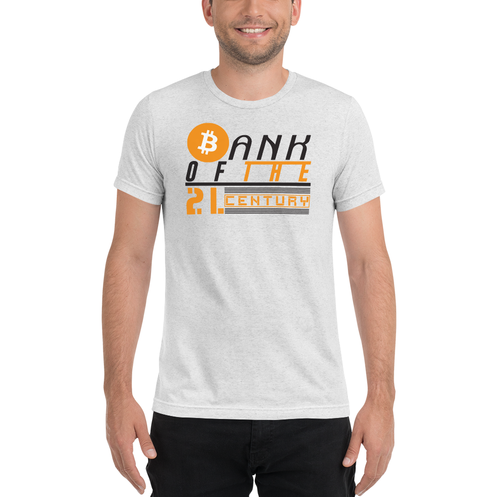 Bank of the 21.century (Bitcoin) - Men's Tri-Blend T-Shirt TCP1607 Athletic Grey Triblend / S Official Crypto  Merch