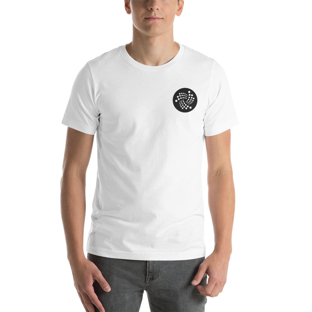 Iota logo - Men's Embroidered Premium T-Shirt TCP1607 White / S Official Crypto  Merch