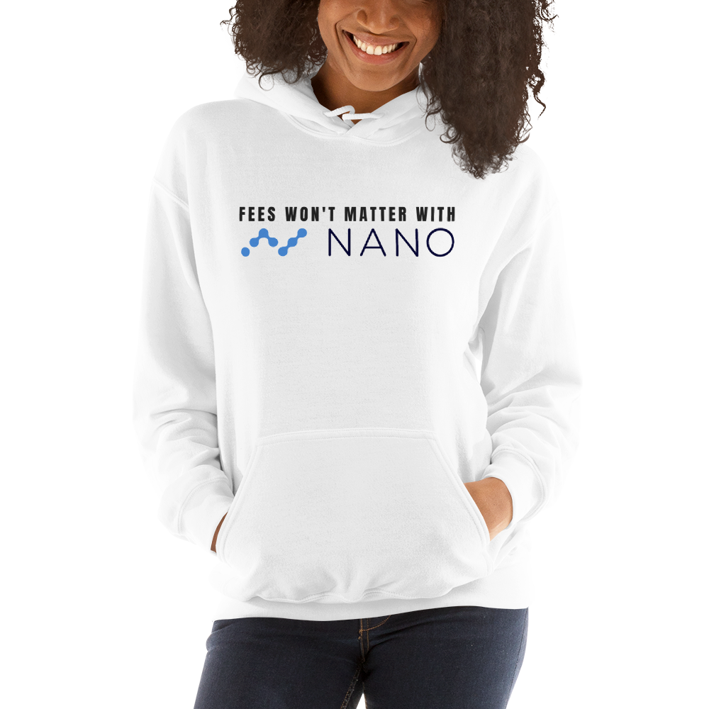 Fees won't matter with Nano – Women’s Hoodie TCP1607 White / S Official Crypto  Merch