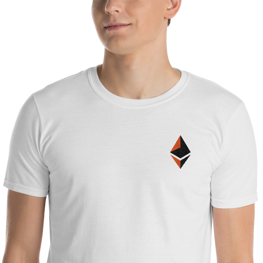 Ethereum logo - Men's Embroidered T-Shirt TCP1607 White / S Official Crypto  Merch
